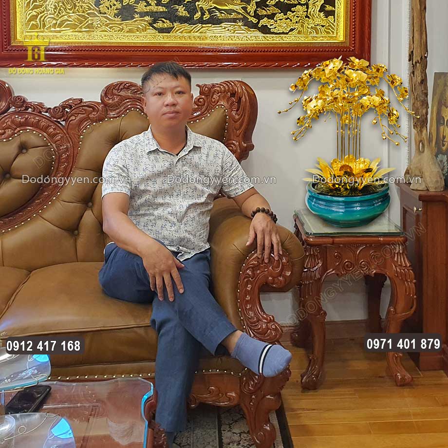 99+ Mẫu Chậu Hoa Lan Bằng Đồng Mạ Vàng 24K Cao Cấp
