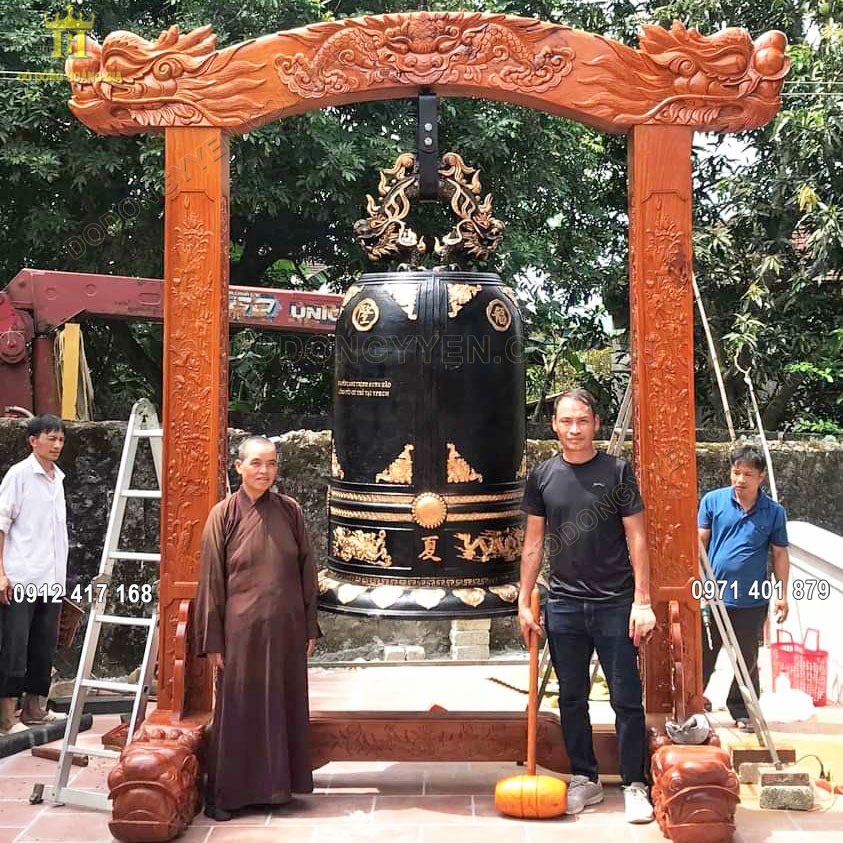 Báo Giá Chuẩn Đúc Chuông Đồng Cỡ Lớn Cúng Tiến Vào Đình Chùa 
