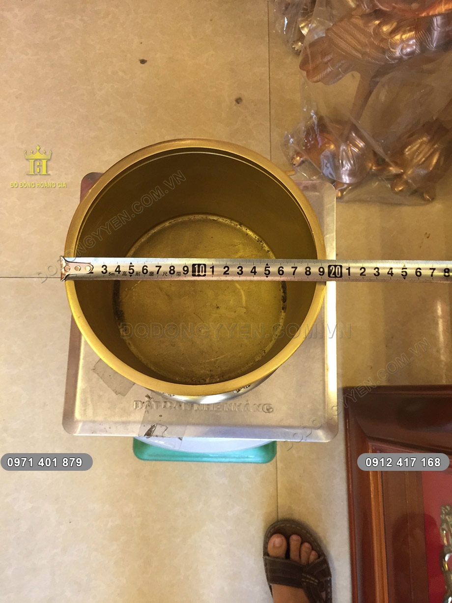 b&aacute;t hương đồng v&agrave;ng 20cm