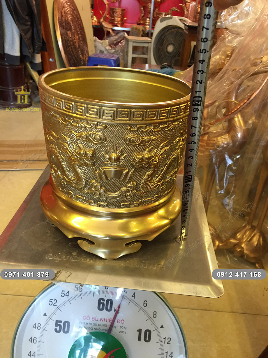 b&aacute;t hương đồng v&agrave;ng 20cm