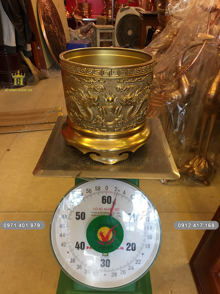 b&aacute;t hương đồng v&agrave;ng 20cm