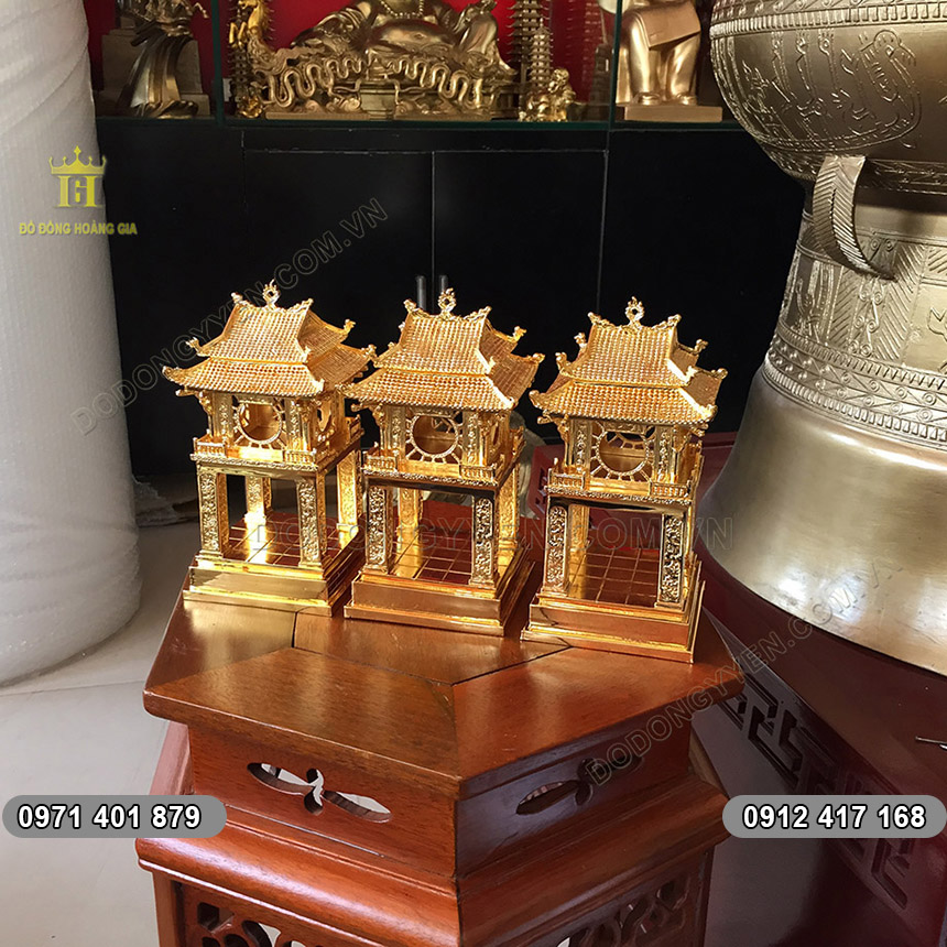 Biểu Tượng Khuê Văn Các Mạ Vàng 20cm