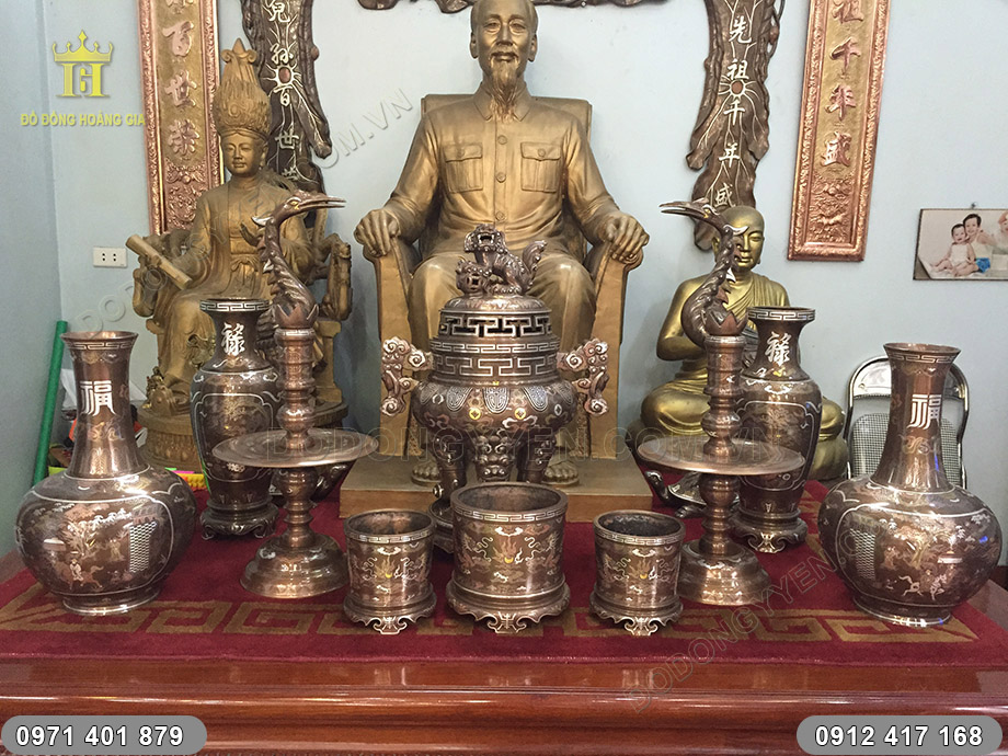 đồ thờ khảm ngũ sắc cao cấp