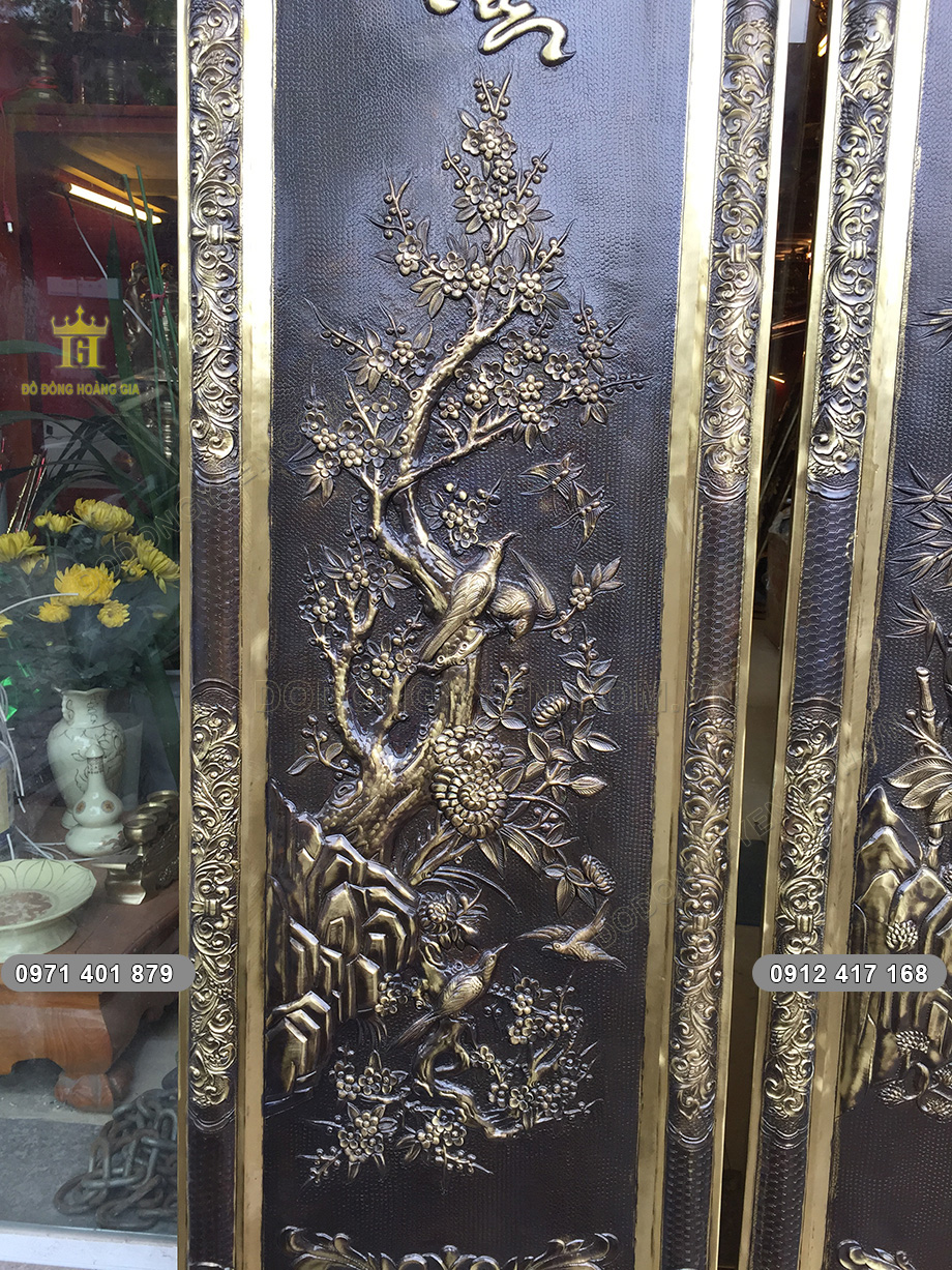 tranh đồng tứ qu&yacute; đẹp