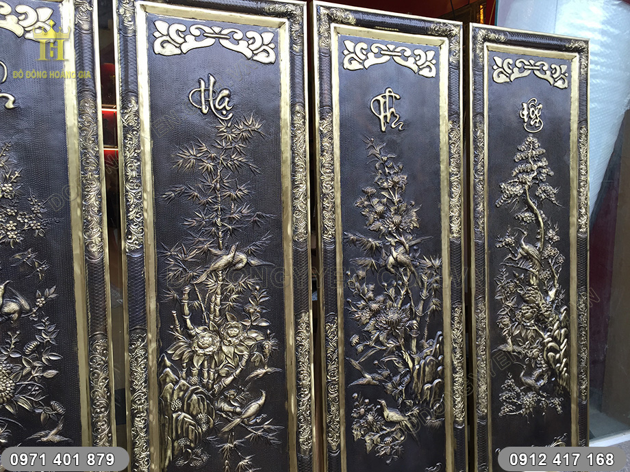 tranh đồng tứ qu&yacute; đẹp