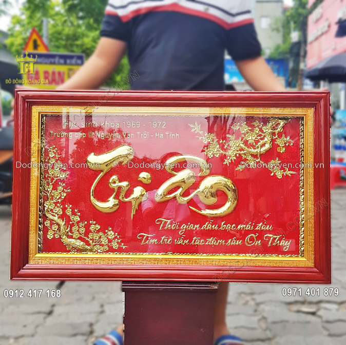 Bức Tranh Chữ Tri Ân Dát Vàng - Quà Tặng Ý Nghĩa Ngày 20-11!