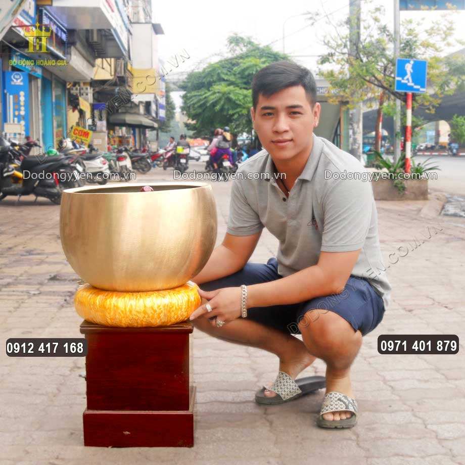 Chuông Đồng Huế 7 Tay Đường Kính 45Cm