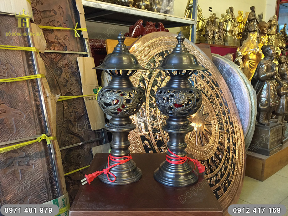 đèn thờ rồng phượng hun xanh đèn thờ rồng phượng hun xanh