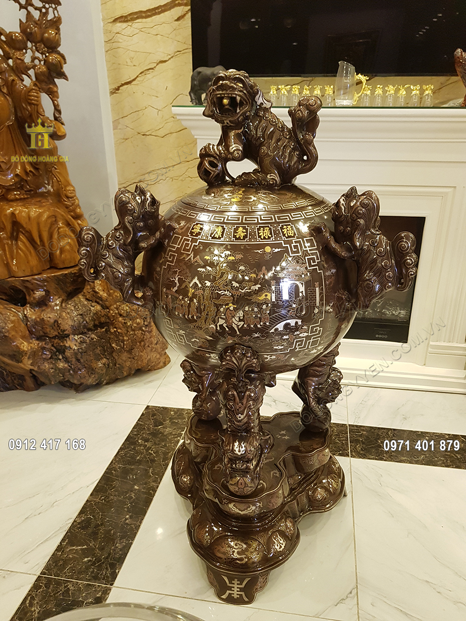 Đỉnh Thất Lân Khảm Ngũ Sắc 1M1