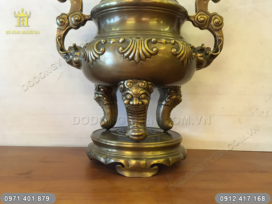 đỉnh thờ hoa s&ograve;i hun 60cm