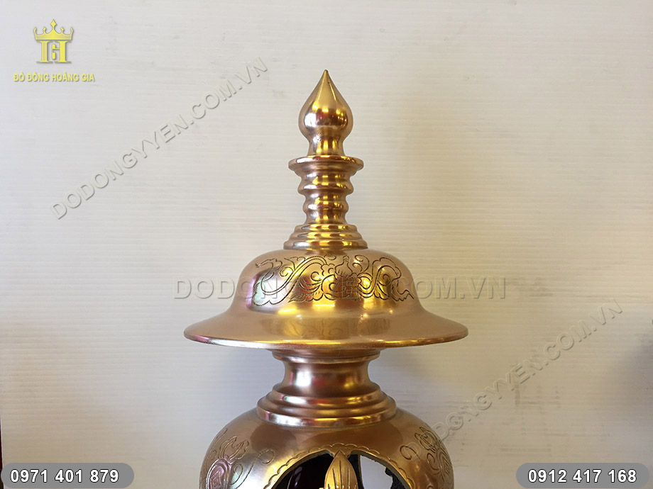 đ&egrave;n thờ đồng đỏ cao cấp