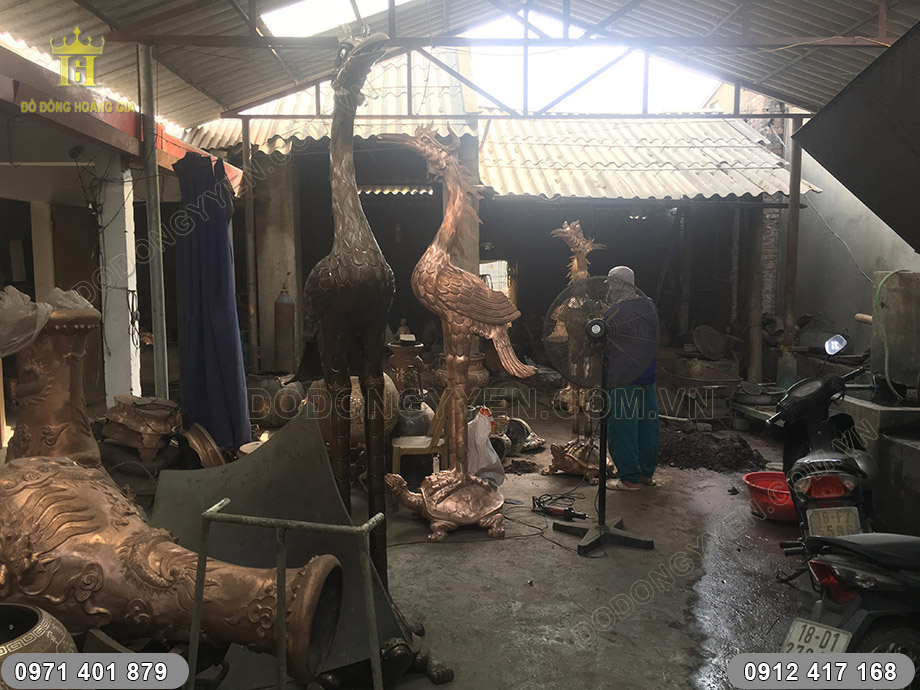 đúc hạc đồng 2m1