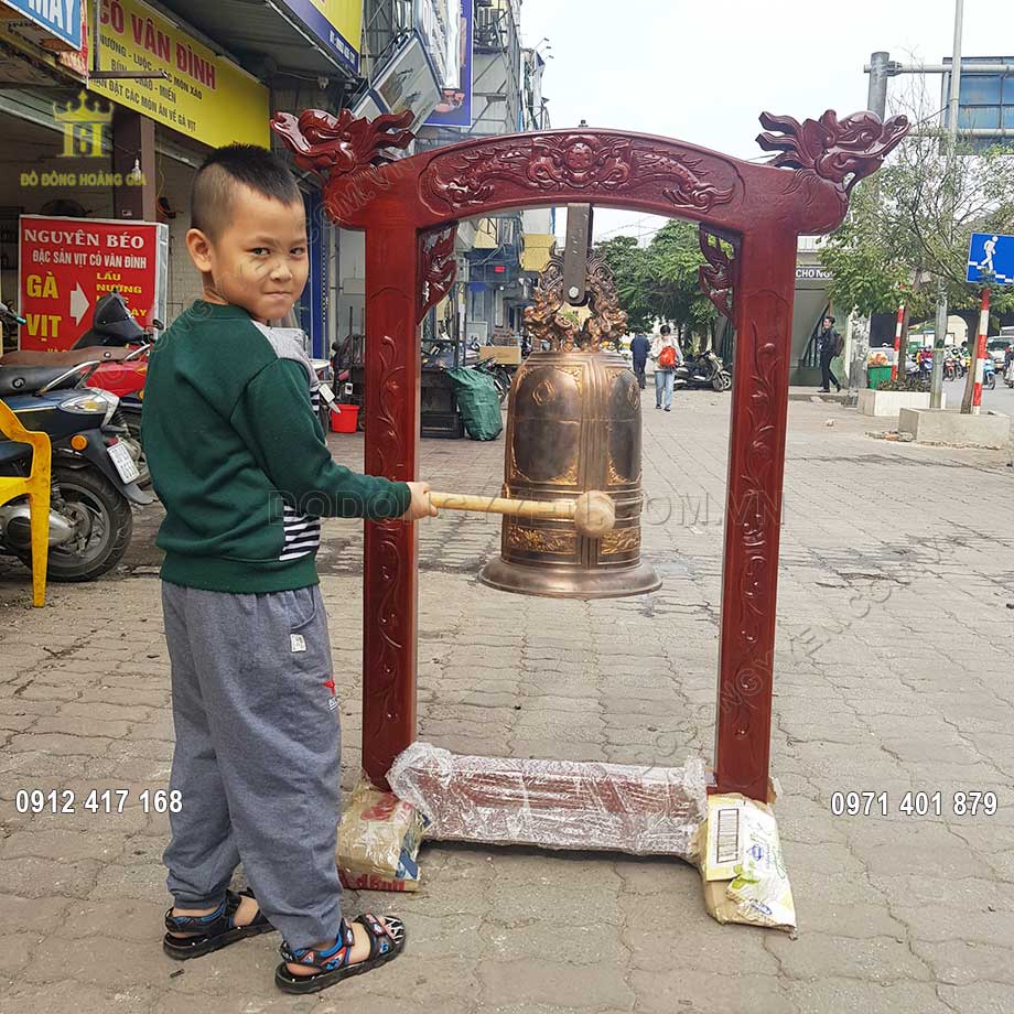 Đúc Chuông Đồng Cao Cấp 61Cm