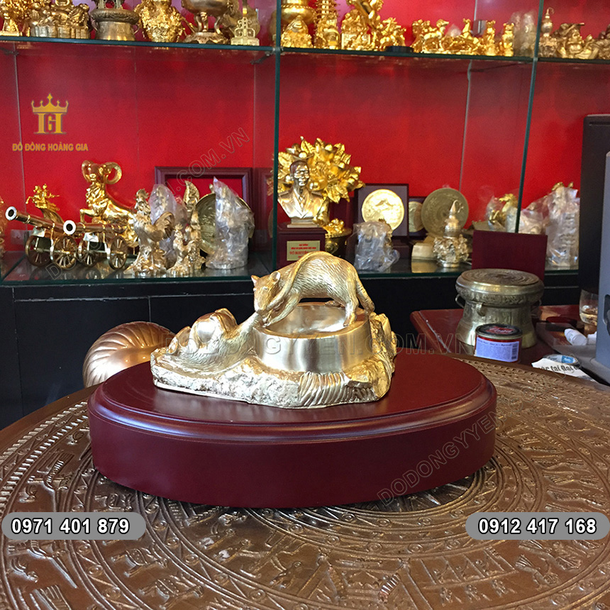 Gạt Tàn Thuốc Đúc Bằng Đồng Nguyên Chất