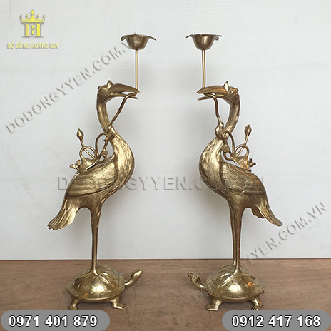 Hạc Thờ Bằng Đồng hàng kỹ đặt đúc tuyệt Đẹp