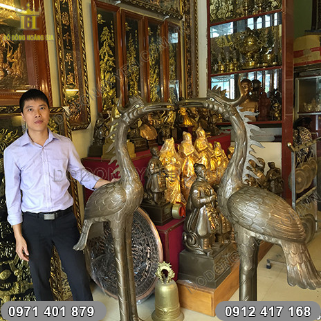 Đôi Hạc Thờ Từ Đường, Dòng Họ cao 1m72