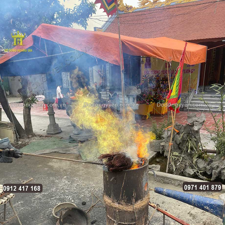 Lễ Đúc Tượng Đồng Lịch Lộ Đại Vương Tại Đền Hành Phúc