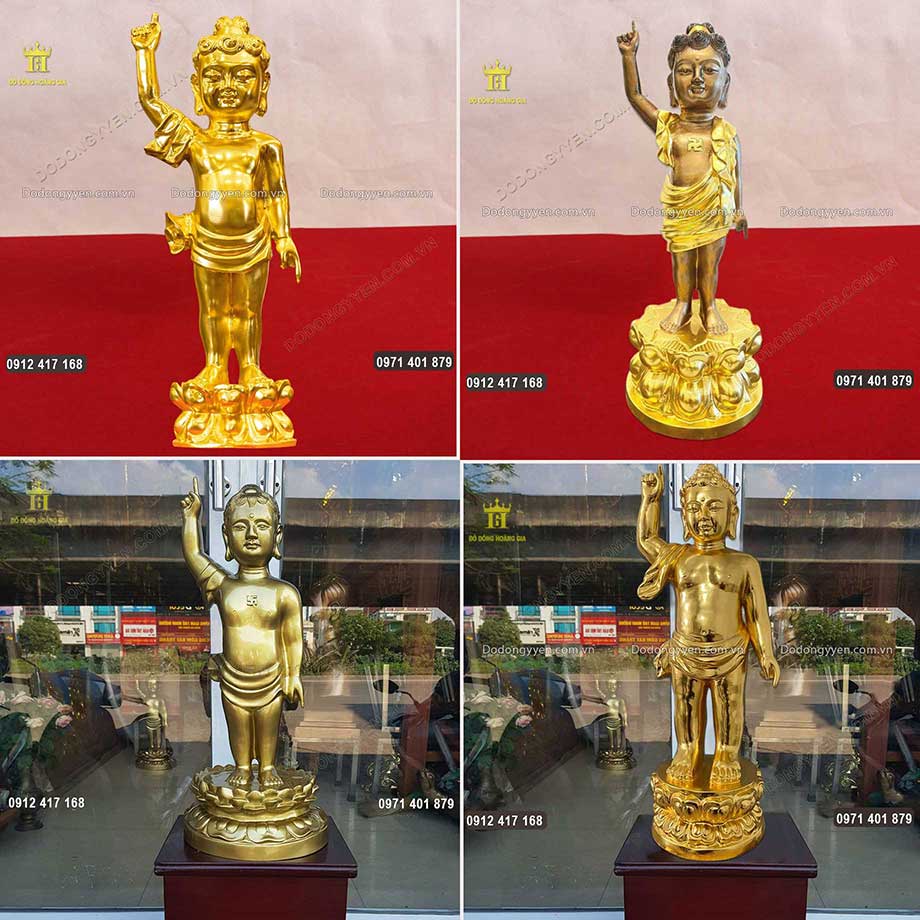 9+ Mẫu Tượng Phật Đản Sanh Bằng Đồng Đẹp Tinh Xảo - Mừng Đại Lễ Phật Đản