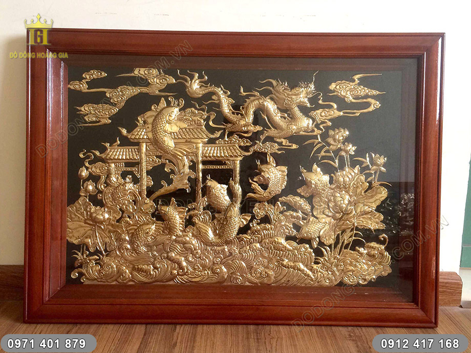 tranh c&aacute; ch&eacute;p vượt long m&ocirc;n