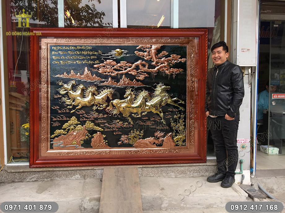 Tranh m&atilde; đ&aacute;o th&agrave;nh c&ocirc;ng mạ tam kh&iacute;