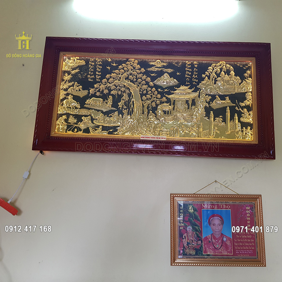 Tranh Đồng Quê Đồng Vàng 1M55
