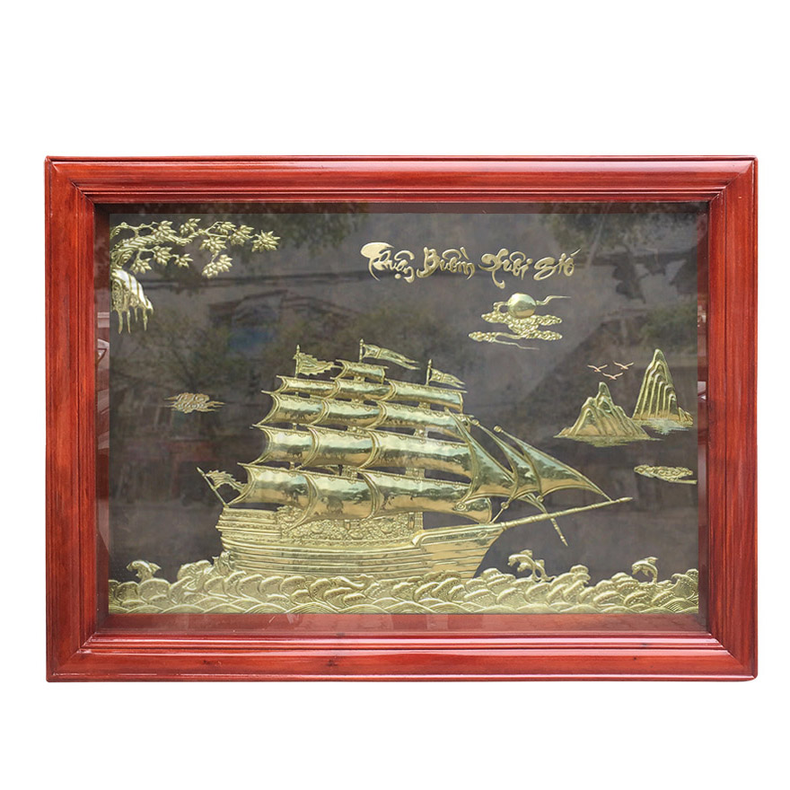 Tranh đồng thuận buồm xuôi gió kích thước 60cm x 40cm