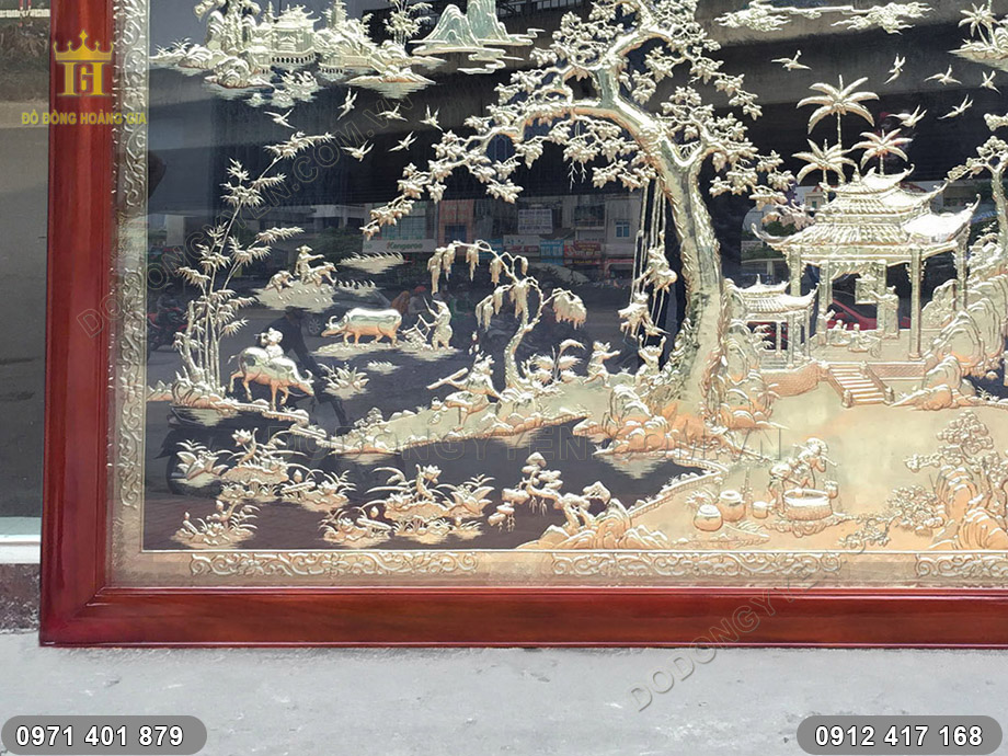 tranh phong cảnh đồng qu&ecirc; đẹp