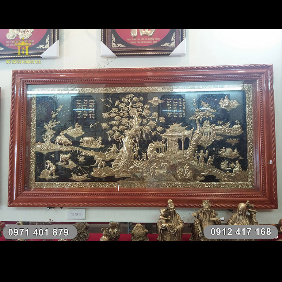 Tranh Phong Cảnh Đồng Quê Việt Nam 1m97