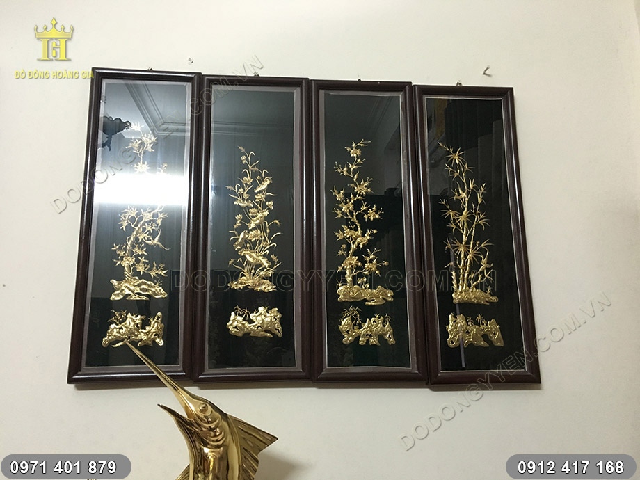 tranh tứ qu&yacute; xu&acirc;n hạ thu đ&ocirc;ng