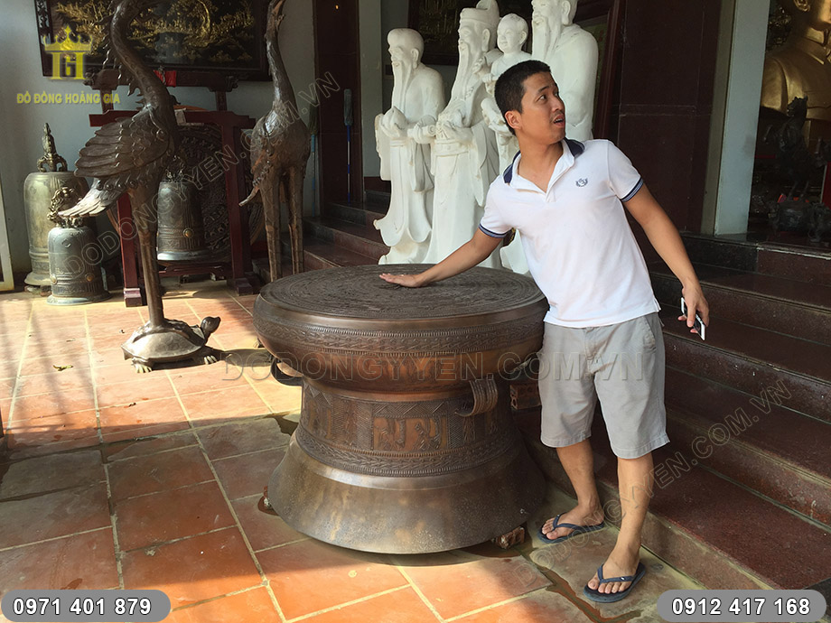 trống đồng đ&ocirc;ng sơn 1m
