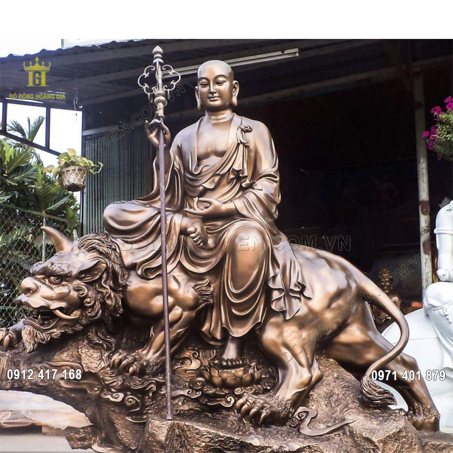 Tượng Đồng Đỏ Địa Tạng Vương Bồ Tát 2M