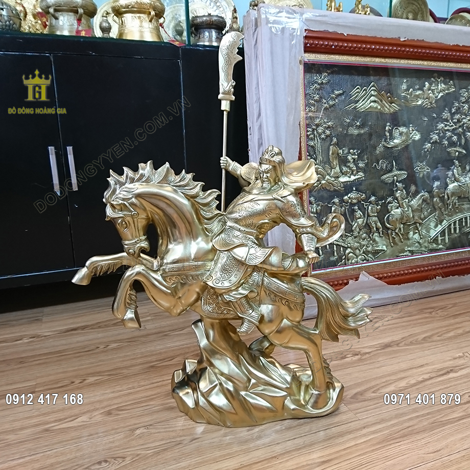 Tượng Đồng Quan Công Cưỡi Ngựa Cầm Đao Tượng Đồng Quan Công Cưỡi Ngựa Cầm Đao