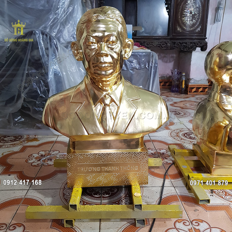 Tượng Đồng Truyền Thần Dát Vàng 9999