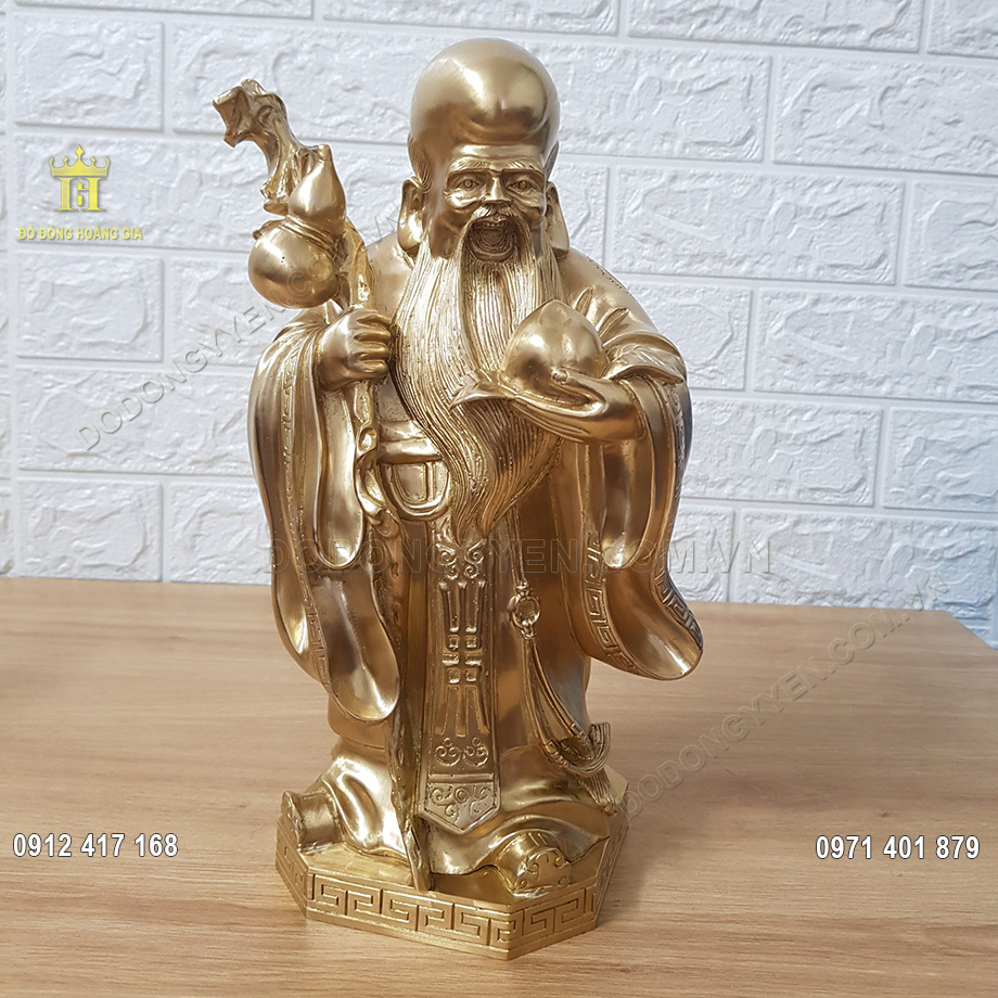 Tượng Ông Thọ Bằng Đồng Thau 30Cm Tượng Ông Thọ Bằng Đồng Thau 30Cm