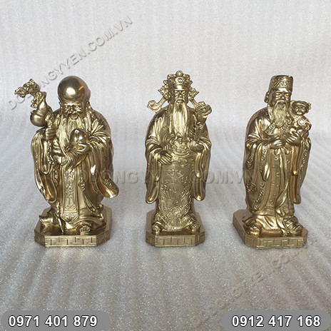 Tượng phúc lộc thọ bằng đồng, tượng tam đa| Đồ đồng Ý Yên Tượng phúc lộc thọ bằng đồng, tượng tam đa| Đồ đồng Ý Yên
