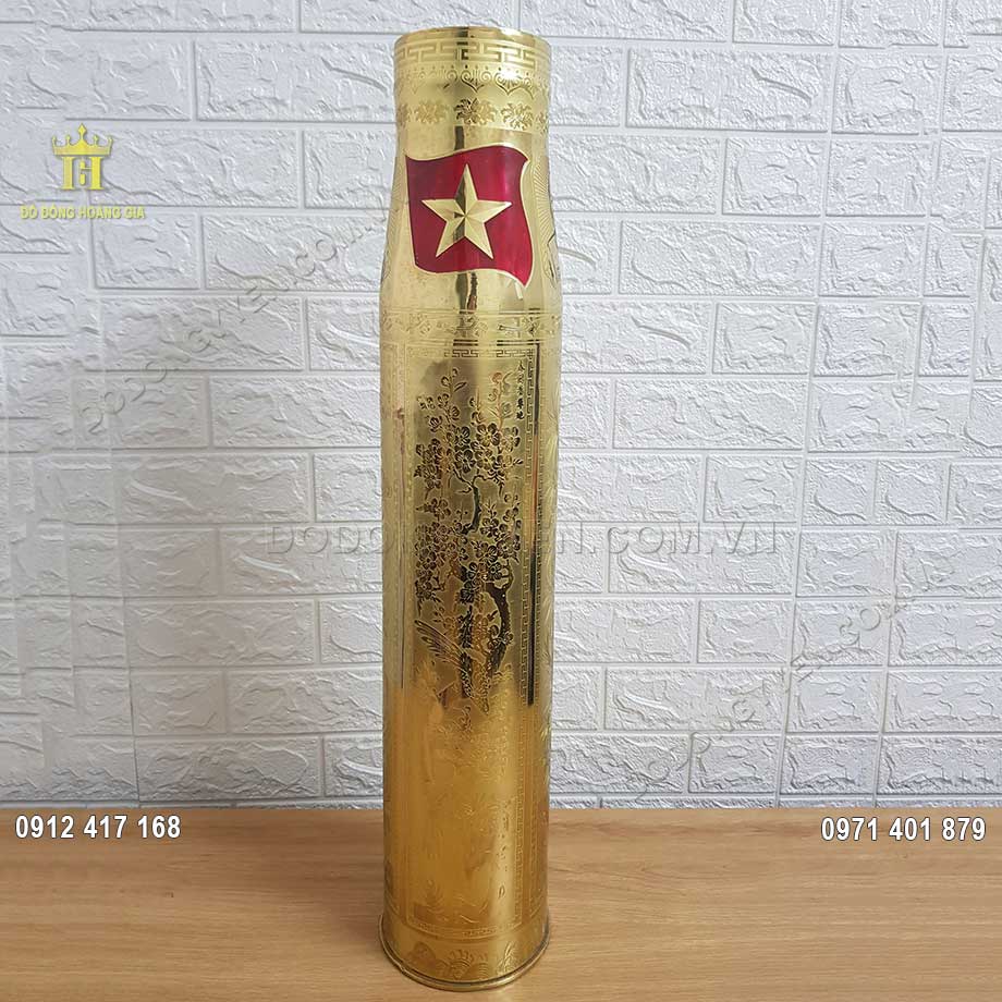 Vỏ Cát Tút Chạm Khắc Tranh Tứ Quý 69Cm