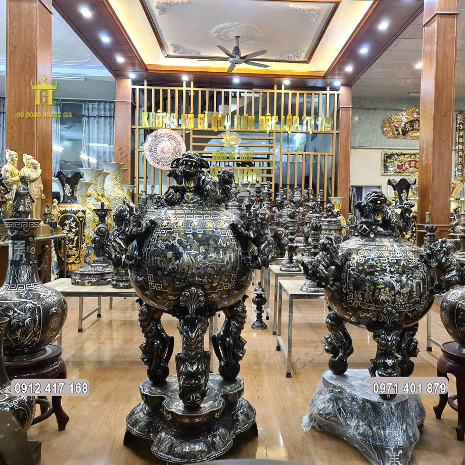 Xem Ngay Báo Giá +19 Mẫu Đỉnh Đồng Thất Lân Vờn Cầu - Giá Tận Xưởng 