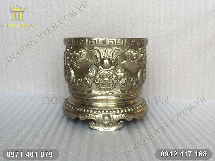 bát hương đồng đúc rồng nổi bát hương đồng đúc rồng nổi