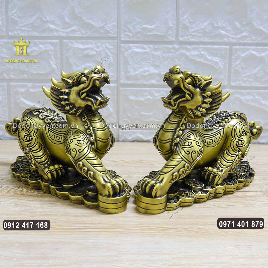 Tỳ Hưu Phong Thuỷ Bằng Đồng Đế Tiền Cao Cấp