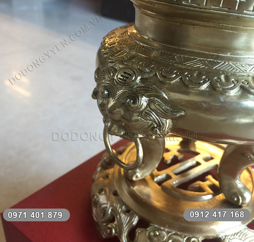 Lư đốt trầm mini phần tai lư Lư đốt trầm mini phần tai lư