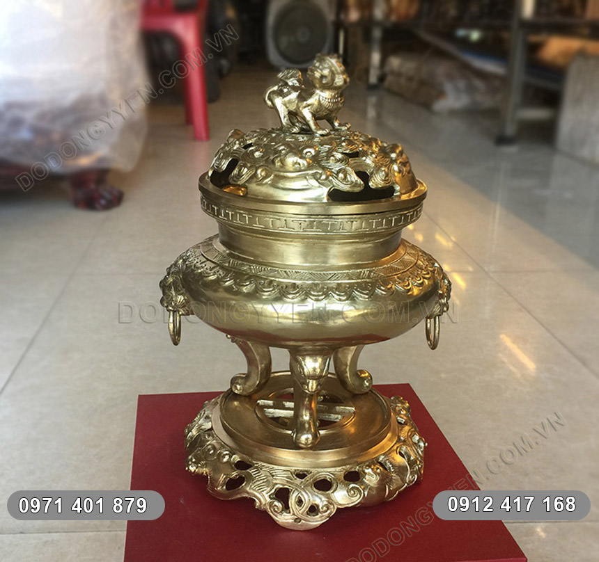 Lư đốt trầm nhỏ đúc theo mẫu cổ Lư đốt trầm nhỏ đúc theo mẫu cổ