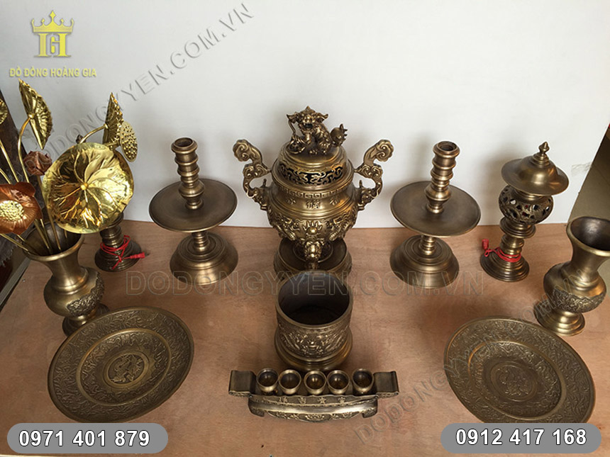 đỉnh đồng long phụng 6