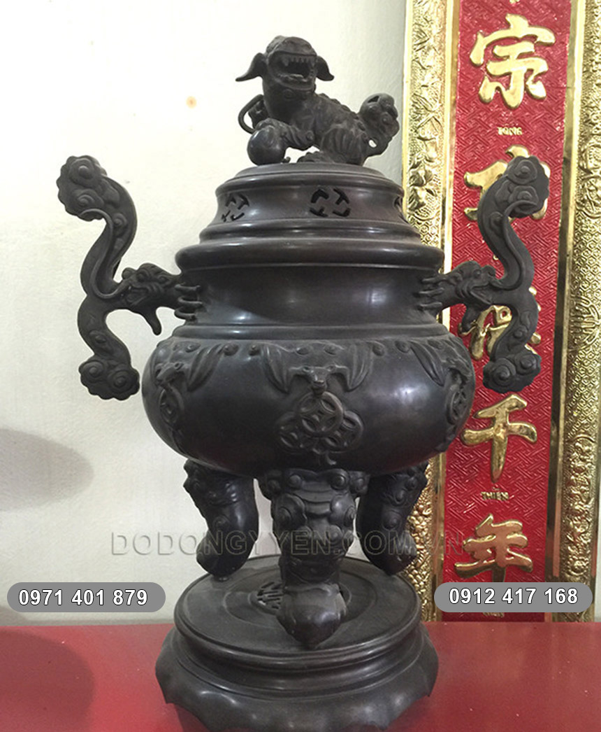 đỉnh đồng thờ cúng hun đen đỉnh đồng thờ cúng