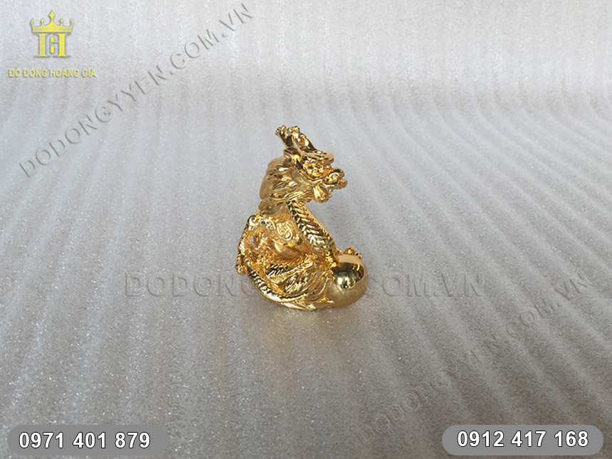 Rồng Mạ Vàng 24K nhìn nghiêng Rồng Mạ Vàng 24K