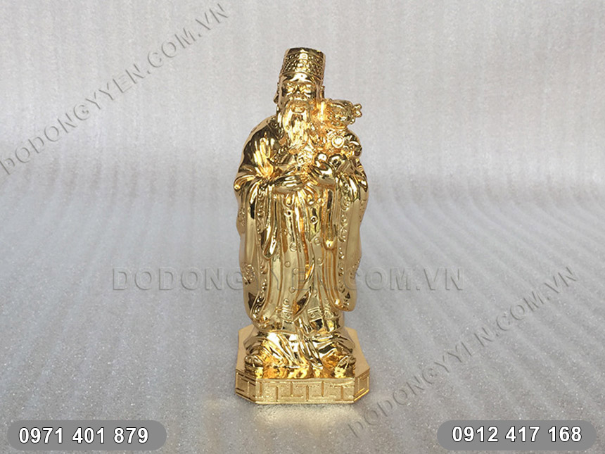 Tượng &ocirc;ng Ph&uacute;c Mạ V&agrave;ng 24K