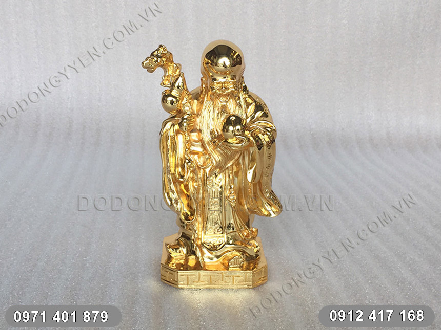 Tượng &ocirc;ng Thọ Mạ V&agrave;ng 24K