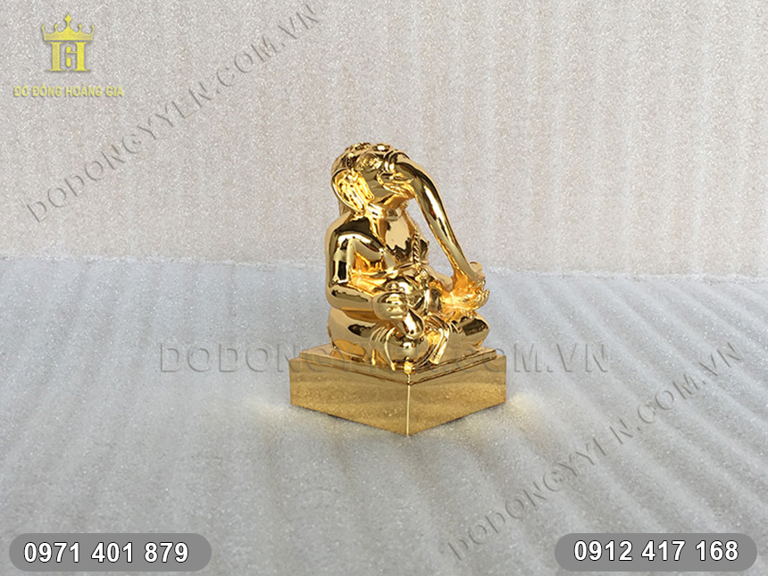 tượng thần voi mạ v&agrave;ng