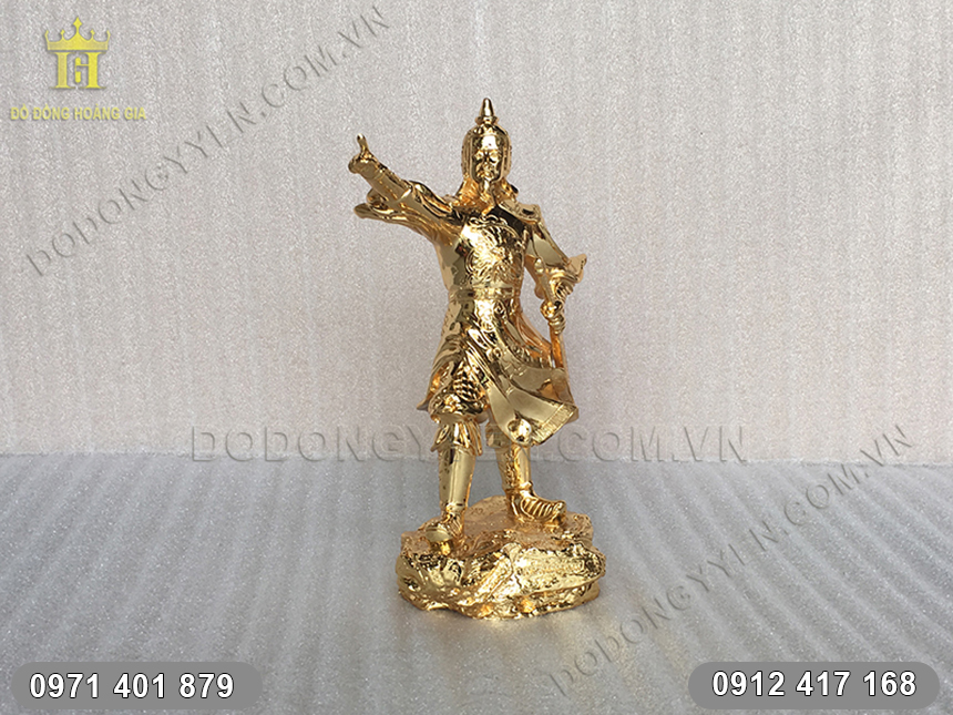 tượng Trần Hưng Đạo Mạ Vàng 24K tượng Trần Hưng Đạo Mạ Vàng 24K