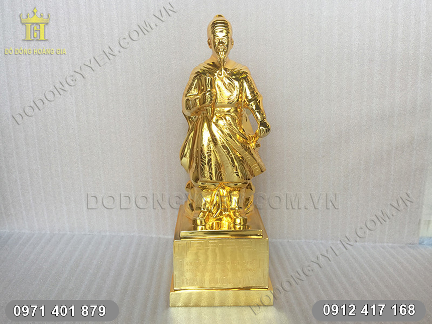 tượng trần quốc tuấn mạ vàng tượng trần quốc tuấn mạ vàng