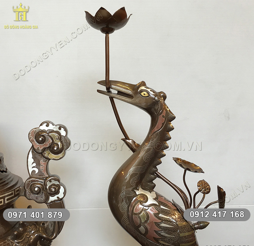 Bộ Đồ Thờ Ngũ Sự Bằng Đồng Ngũ Sắc Bộ Đồ Thờ Ngũ Sự Bằng Đồng Ngũ Sắc